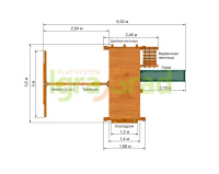Детские уличные комплексы + Детская площадка IgraGrad Крепость Фани (Дерево)