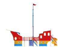 Детские уличные комплексы + Детский игровой комплекс «Фрегат» H=1500, 2000 ДИК 30-1304