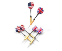 Мишени для игры в дартс + Дартс DFC PRINT двусторонний, 6 дротиков