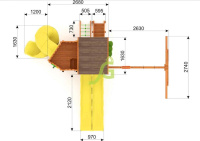 Детские уличные комплексы + Детская площадка IgraGrad Клубный домик 4 Luxe с двумя горками