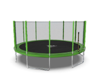 Батуты + Батут DFC Trampoline Fitness 16ft наружн.сетка, св.зел. (488см)
