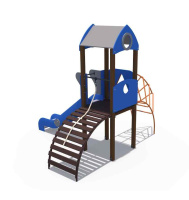 Детские уличные комплексы + Игровой комплекс серии Космос Н-1200 ДИО 05048