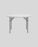 Складные столы + Стол круглый складной пластиковый Кейт 116