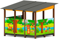 Теневые навесы, беседки + Теневой навес (Полянка) МФ 78.31.24-07