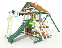 Детские уличные комплексы + Детская площадка IgraGrad Крепость Фани с рукоходом (Дерево) мод.1