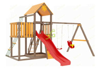 Детские уличные комплексы + Детская площадка IgraGrad Панда Фани с балконом