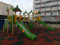Детские уличные комплексы + Детский игровой комплекс серии Домино Северный Мишка Н-1500 и Н-1200 ДИО 03140