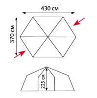 Шатры кемпинговые + Tramp Lite палатка Mosquito orange (оранжевый)