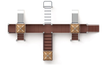 Детские уличные комплексы + Королевство (Картонное) - ДИК 1.15.05-22