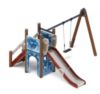 Детские уличные комплексы + Счастливое детство (Алтай) - ДИК 2.01.01-04 - Игровой комплекс H=1200