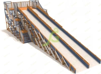 Детские горки + Зимняя горка IgraGrad Snow Fox, скат 18 м мод.3