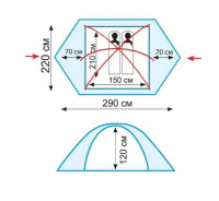  Палатки универсальные + Tramp палатка Peak 2 (V2) (зеленый)
