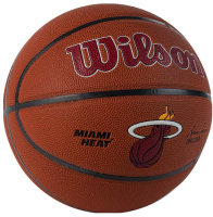 Баскетбольные мячи + Мяч баскетбольный Wilson NBA MIAMI HEAT WTB3100XBMIA, размер 7