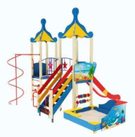 Детские уличные комплексы + Детский игровой комплекс «Морской» H=1500 ДИК 32-1705