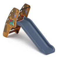 Детские горки + Горка пластиковая - ИО 42.01.05-05 - (серый скат) (Картонное королевство)H=900