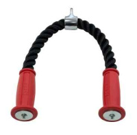 Рукоятки и тяги + Гибкая тяга (канат) для трицепса двойная REBEL с резиновыми наконечниками