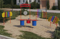 Детские уличные комплексы + Музыкальная площадка Комплект "Мини