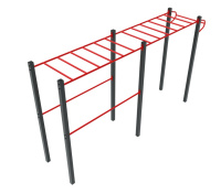 Уличные турники и брусья (Воркаут) + ОК 02-019 Кроссфит рукоход двойной