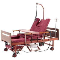 Кровати функциональные + Кровать электрическая Med-Mos YG-3 (ЛДСП коричневый)