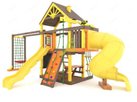 Детские уличные комплексы + Детская площадка IgraGrad Шато с трубой (Дерево) мод.2
