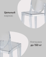 Пластиковые стулья + Стул Victoria Ghost NEW янтарный