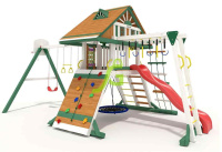 Детские уличные комплексы + Детская площадка IgraGrad Крепость Фани с рукоходом (Домик) мод.1
