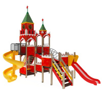 Детские уличные комплексы + Детский игровой комплекс "Замок" H=2000, 1200 ДИК 33-1805