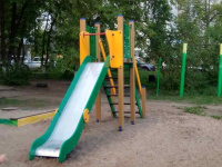 Детские горки + Горка Детство Н-1500 (металлический скат) ИО 07060