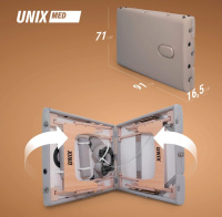 Массажные столы складные + Массажный стол UNIX Serenity 3 Section Grey