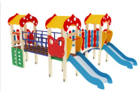 Детские уличные комплексы + Детский игровой комплекс «Полянка» H=750  ДИК 03-1604