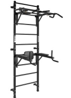 Шведские стенки + Спортивный комплекс "Формула здоровья" + навесные турник и брусья VORREN FLEXTER PROFI чёрный