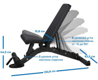 Скамьи + Cкамья силовая универсальная DFC D399