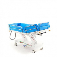 Тележки для перевозки пациентов + Тележка-каталка для мытья пациентов с электроприводом регулировки высоты, с аккумулятором МЕТ E-POOL