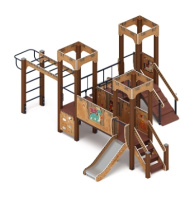 Детские уличные комплексы + Королевство (Картонное) - ДИК 1.15.08-12