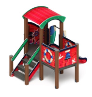 Детские уличные комплексы + Катерок (Мульт) - ДИК 1.03.3.01-10 - Игровой комплекс H=750