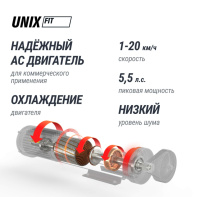 Беговые дорожки + Беговая дорожка UNIX Fit MX-980 AC (LCD)