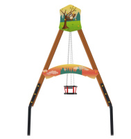 Детские качели + ИО 01-133.005.147 (Лесная сказка) Качели Д2