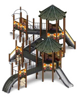Уличные игровые комплексы для детей + Карнавал (шанхай) - ДИК 2.22.07-02 - Игровой комплекс H=1200