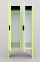 Мебель для детских раздевалок + Шкафчик детский «Зимний вечер» 2 секции