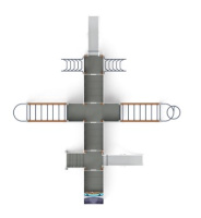 Детские уличные комплексы + Игровой комплекс Аэроплан (Техно) Н=1200 ДИК 2.03.4.04-01