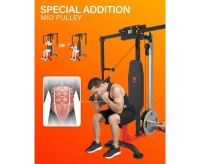 Тренажеры силовые нагружаемые дисками + Тренажер сведение/разведение рук, верхняя тяга DFC D2042A