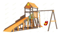 Детские уличные комплексы + Всесезонная площадка IgraGrad С Gride с рукоходом SF1