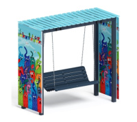 Перголы + Пергола с качелями (Коты) - МФ 78.06.01-07.И1 /без поликарбоната/