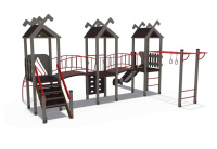 Детские уличные комплексы + Игровой комплекс серии Лесная долина Н-1200 ДИО 06030