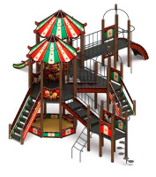 Уличные игровые комплексы для детей + Карнавал (шапито) - ДИК 2.22.07-01 - Игровой комплекс H=1200