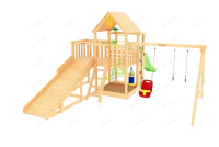 Детские уличные комплексы + Детская площадка IgraGrad Крафт Pro 1 с зимней горкой