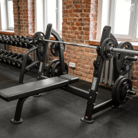 Скамьи + BRONZE GYM BR-1012 Скамья для жима горизонтальная