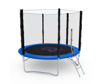 Батуты + Батут с сеткой DFC PELPO 10ft с лестницей, BLUE