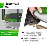 Батуты + Батут UNIX line Simple 6 ft Color (inside)