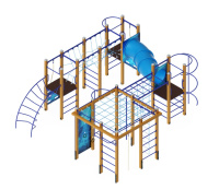 Детские уличные комплексы + СК 07-005-ПЛ Спортивный комплекс Квест